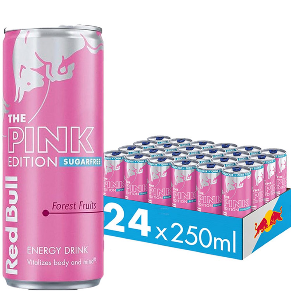RED BULL Boisson énergisante The Pink Edition Wild Berry Pack de 24 x 25cl