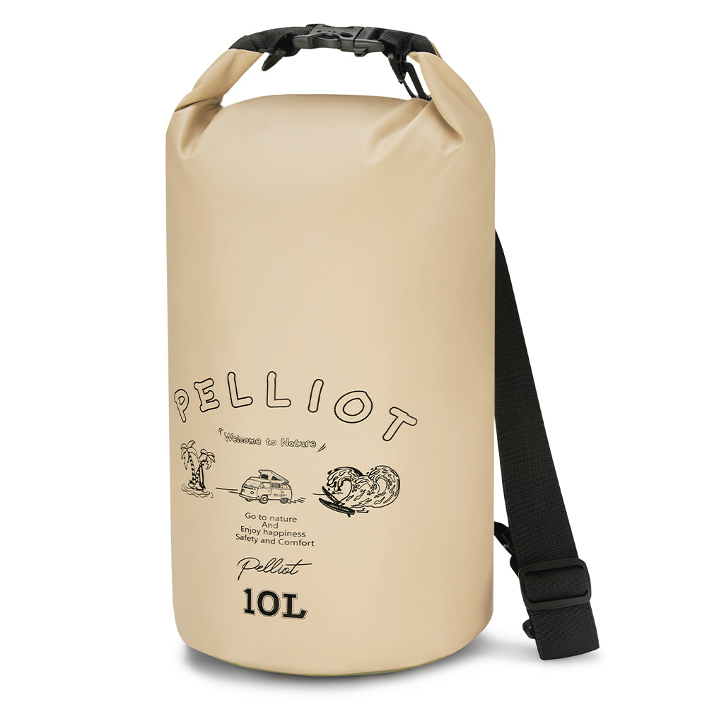 PELLIOT Sac imperméable Unisexe Sac de Rangement Étanche Sports Aquatiques – Accessoire indispensable pour l’extérieur, kaki neutre, 10 L