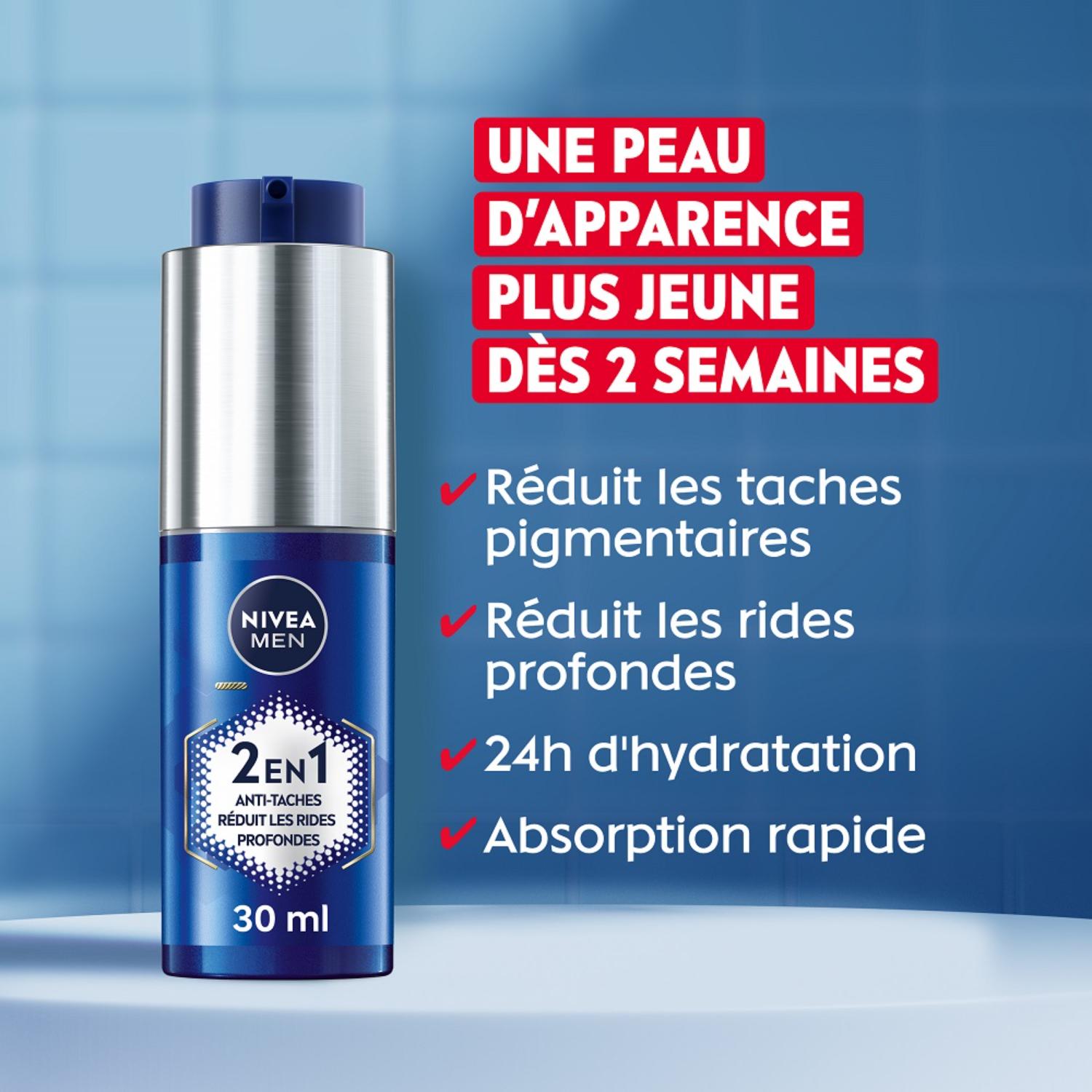 NIVEA MEN Anti‑Age Power Visage Sérum 2-en-1 Anti‑Âge & Anti‑Taches 30 ml