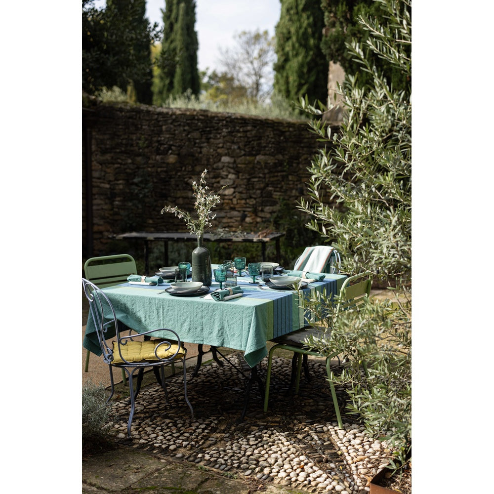 Winkler Nappe recyclée Yuna Paon 170 x 170 cm