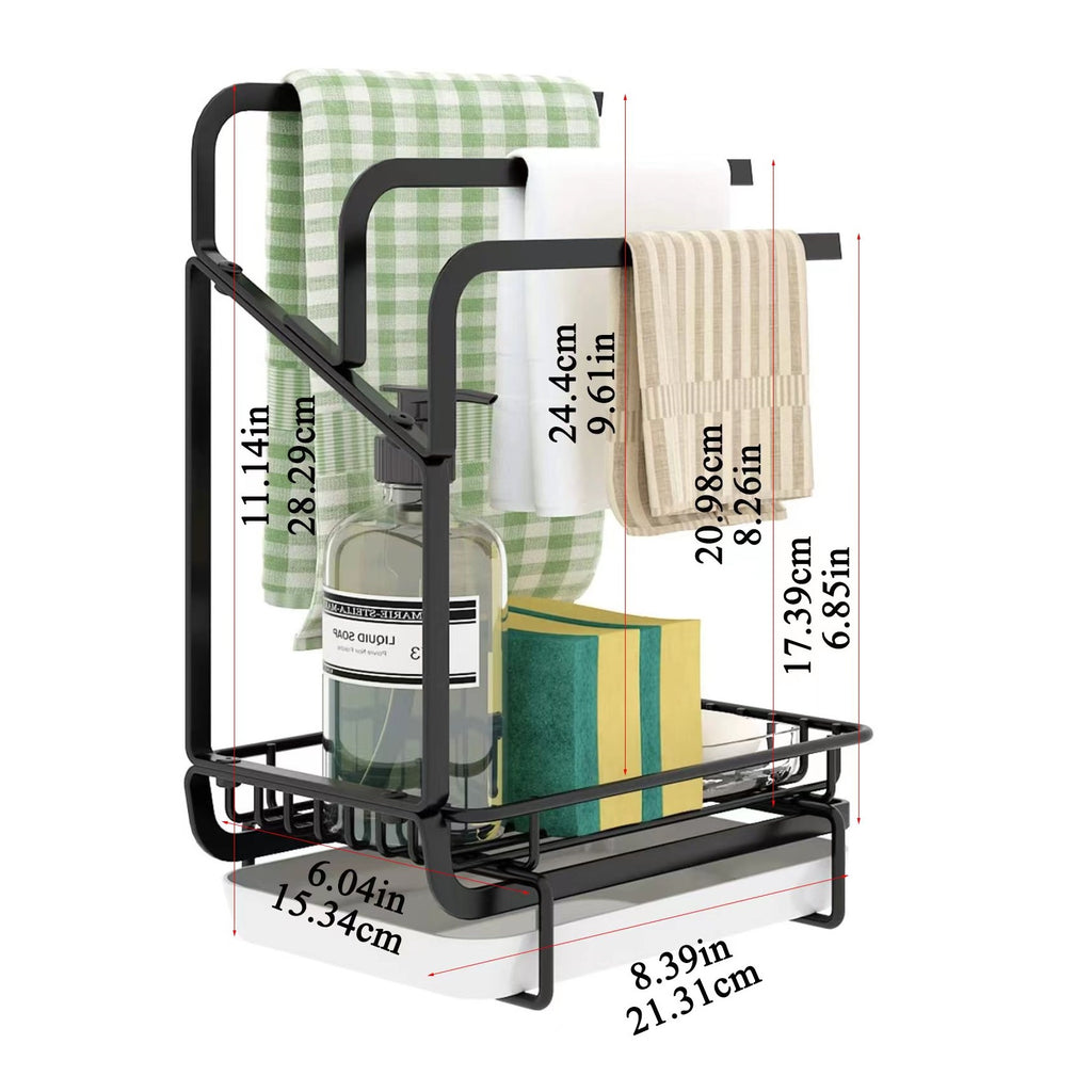 SRD porte-serviettes avec support de suspension à montage et démontage sans outils