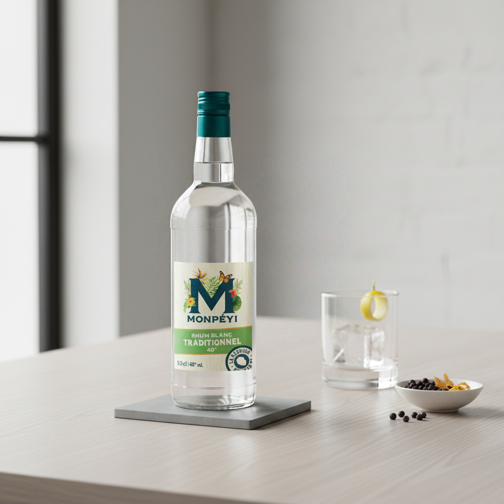 MONPÉYI Rhum blanc traditionnel 40° - 1 L