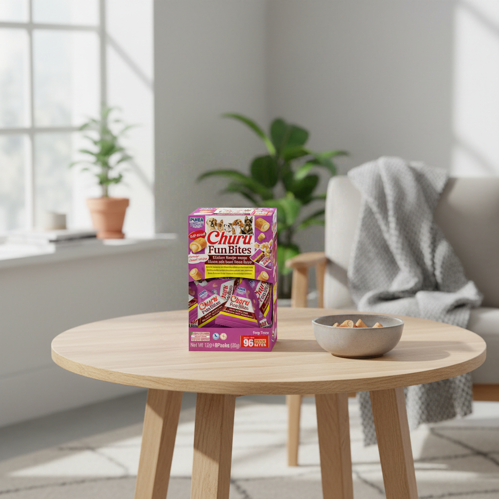 INABA Fun Bites Friandises pour chien - Roulés poulet et patate douce
