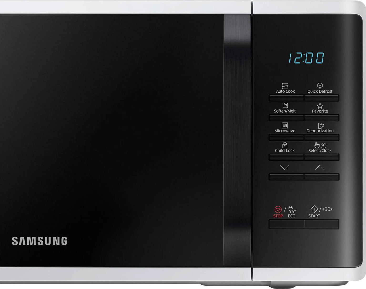 Samsung MS23K3513 Micro-ondes solo avec décongélation rapide 23 L 1150 W Écran intégré LED