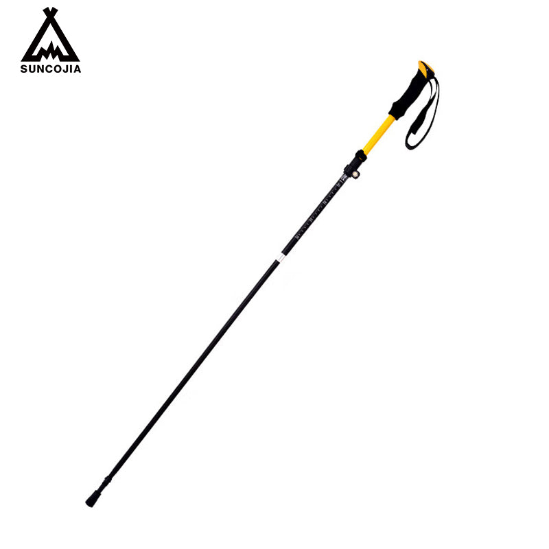 SUNCOJIA Bâtons de trekking légers en aluminium 7075 pour femmes, hommes et seniors, bâtons de marche pliables pour voyage, sentiers et équilibre