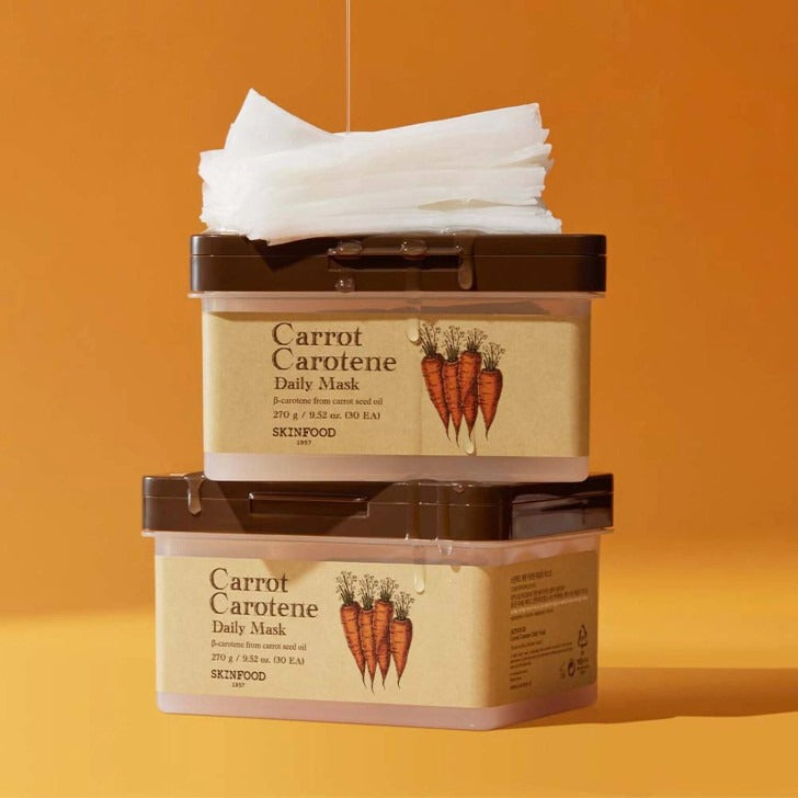 SKINFOOD Masque Quotidien Carotte Carotène 270 g (30 Feuilles)