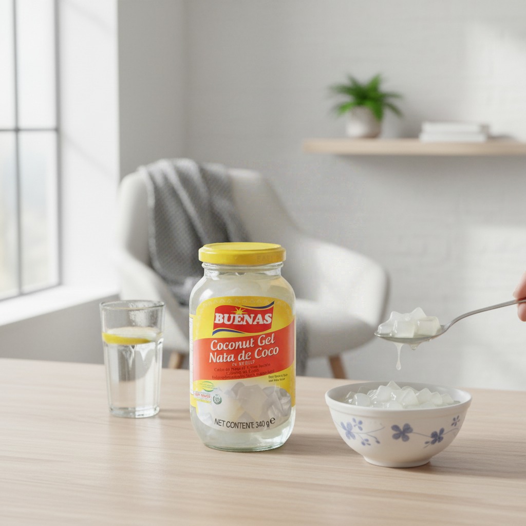 Buenas Gelée de noix de coco blanche (Gelée de coco fermentée) 340 g