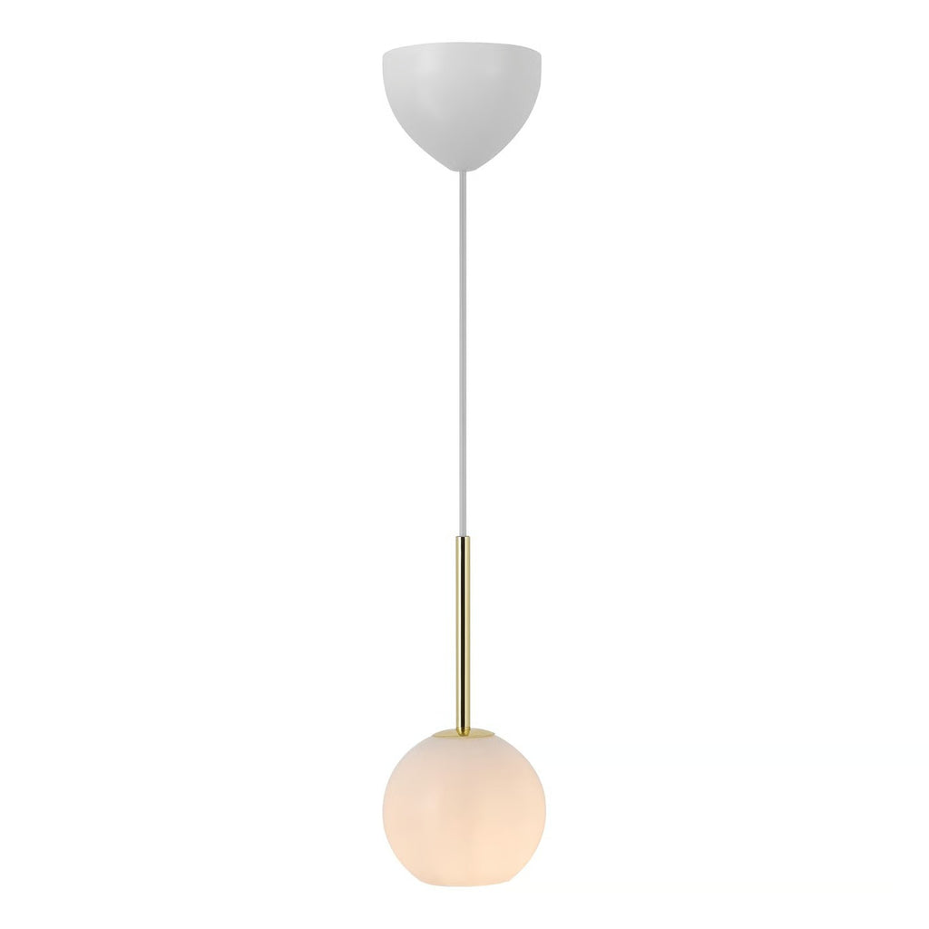 Suspension FRANCA 13 verre et métal laiton IP20 E14 - Nordlux, Intérieur