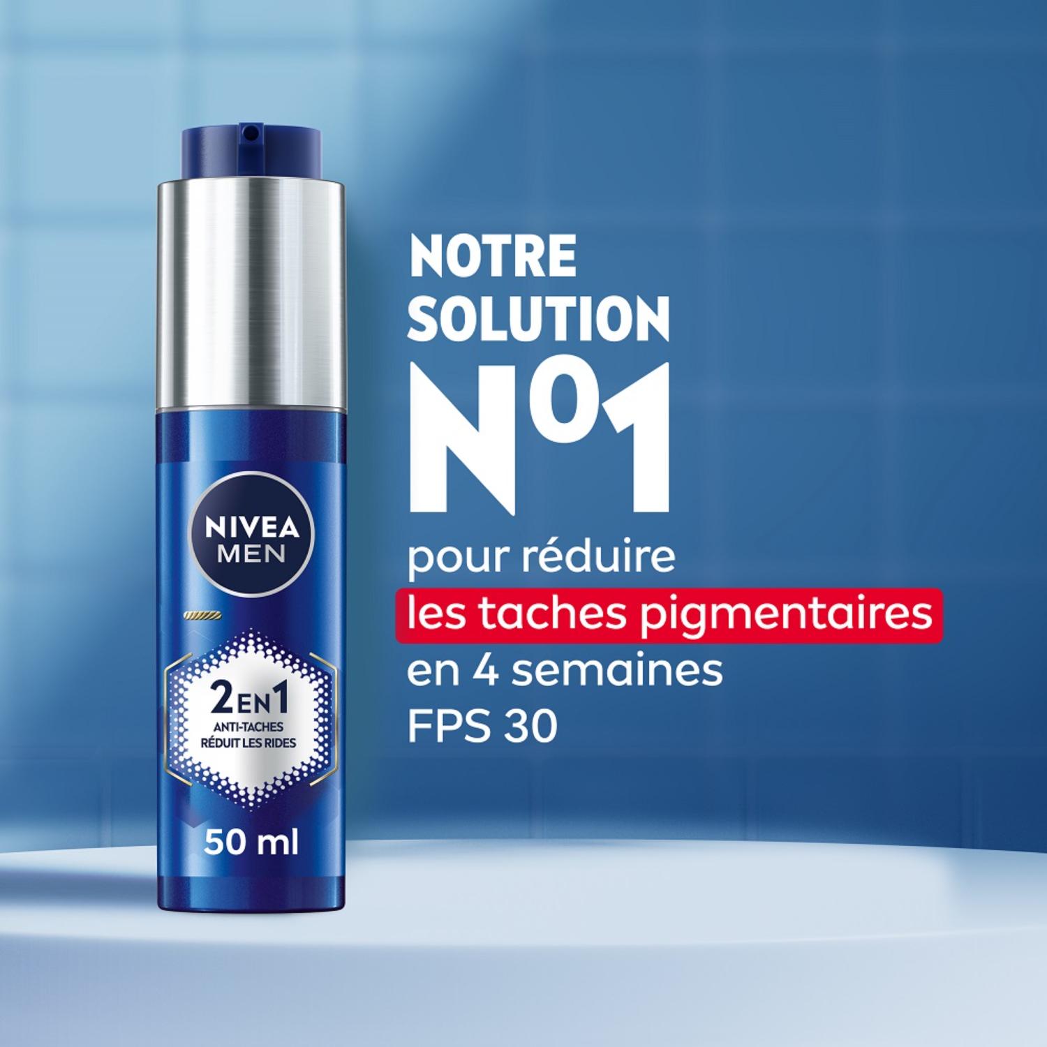 NIVEA MEN Anti‑Age Power Visage Crème 2‑en‑1 Anti‑Âge & Anti‑Taches 50ml