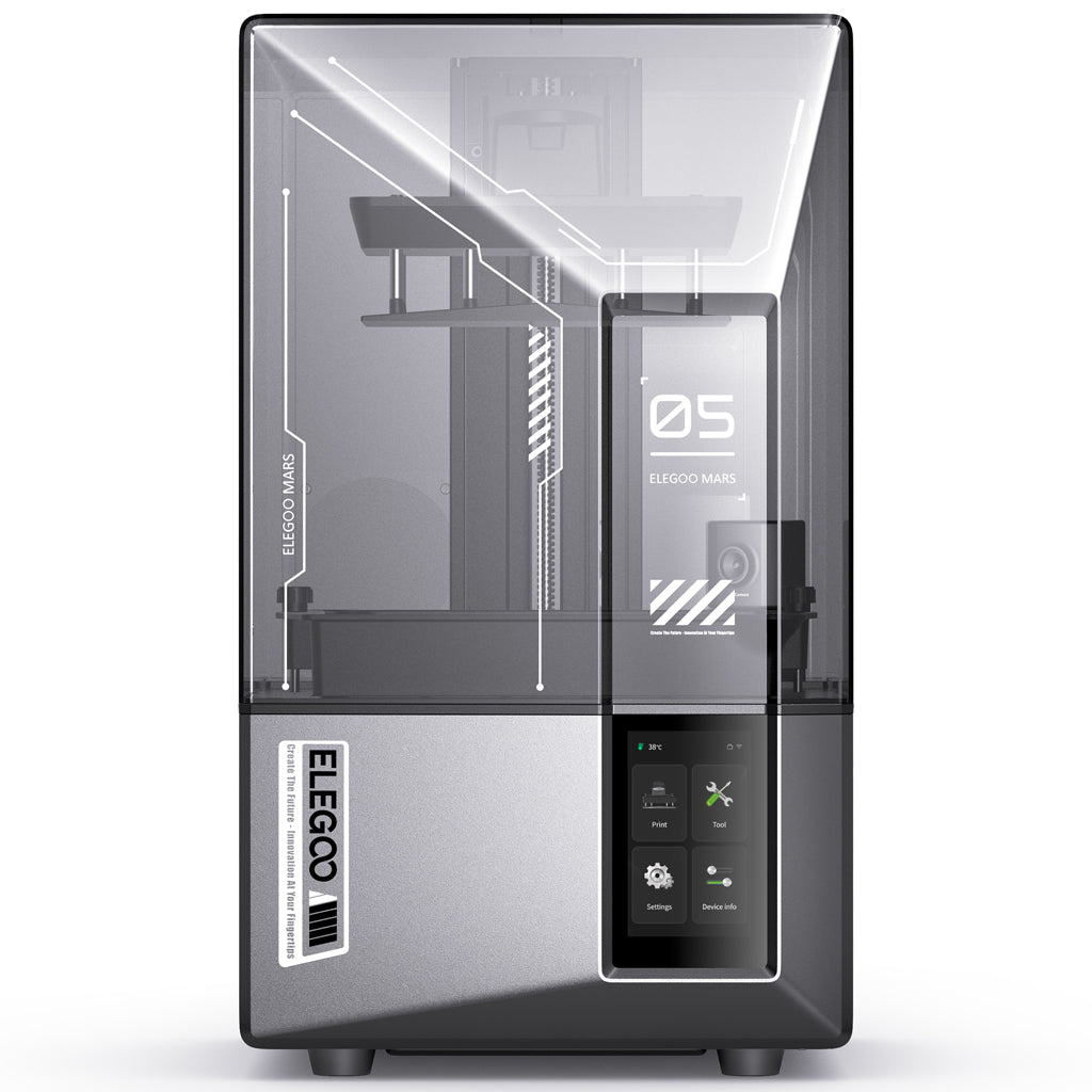 Elegoo Mars 5 Ultra Imprimante 3D résine 9K avec écran LCD mono 7 pouces, impression 150 mm/h, nivellement automatique, détection intelligente et connexion Wi-Fi