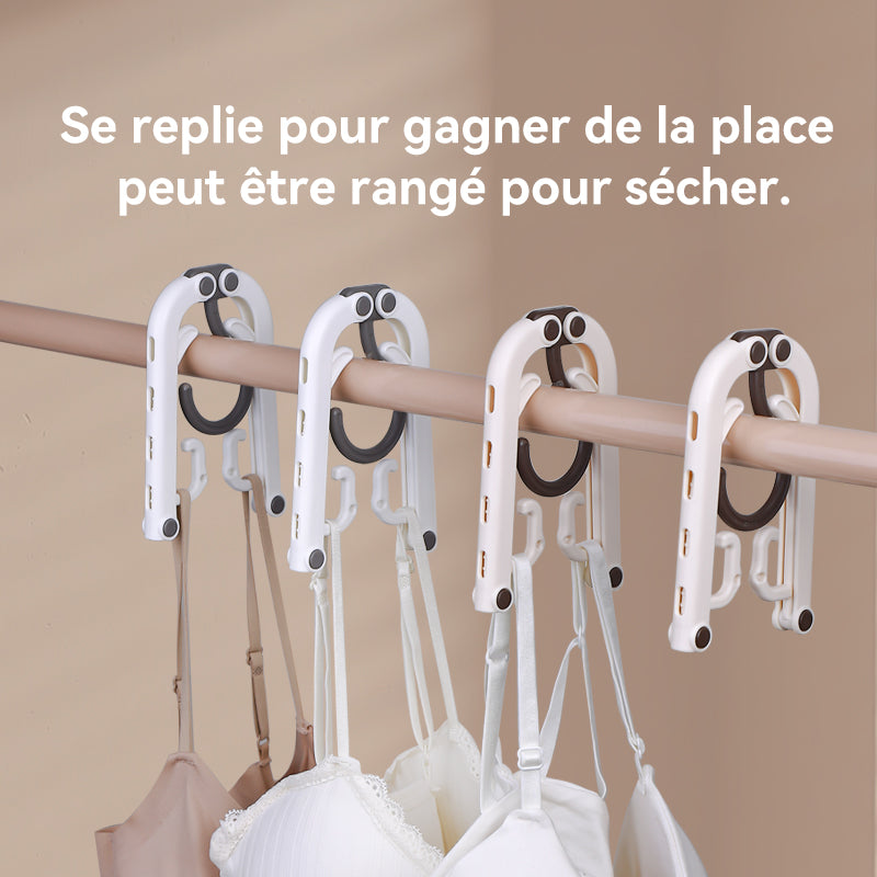 JORDAN&JUDY Cintres pliants de voyage, cintres de rangement portables, indispensables pour le voyage, cintres pour hôtel, 20 pièces/lot