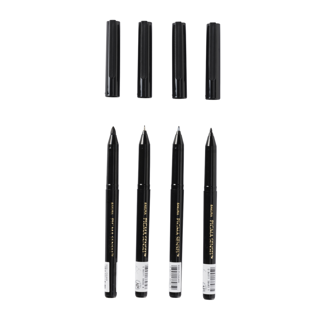 Coffret Sakura Pigma Sensei Manga - 4 tailles - Noir