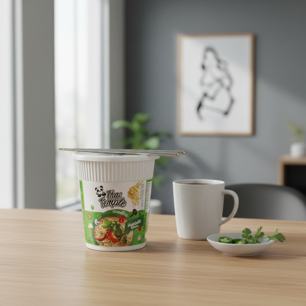 Thai Temple Panda Nouilles Instantanées Saveur Légumes - Cup 60 g