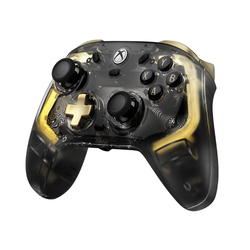 GameSir Kaleid Flux Manette de jeu filaire RGB pour Xbox Series X/S, Xbox One et Win10/Win11 - Transparent fumé