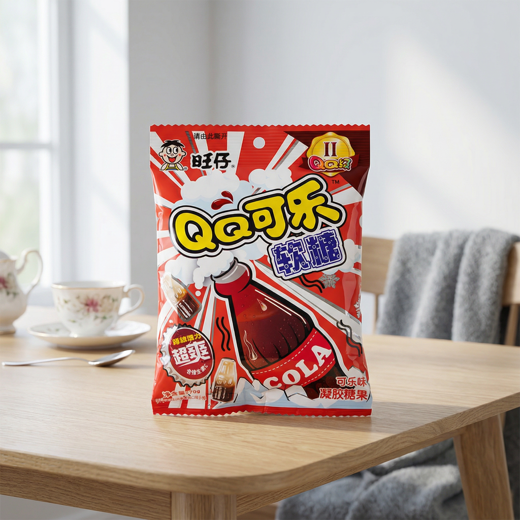WANT WANT QQ Bonbons gélifiés saveur cola 70 g