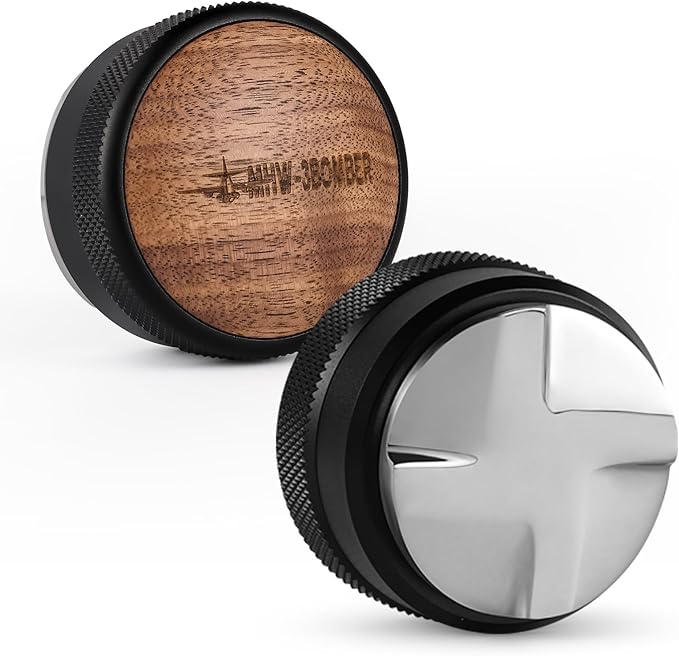 MHW-3BOMBER Distributeur de café 58,35 mm, outil de distribution d'espresso, niveleur d'espresso à hauteur réglable, 58 mm, base en acier inoxydable en coin, modèle : T5270L4