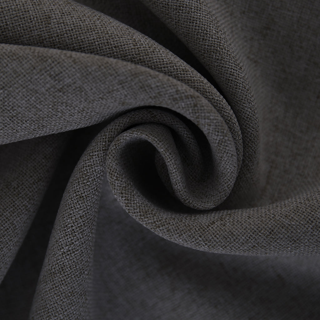 Deconovo housse de coussin en tissu aspect lin, gris foncé, 45 x 45 cm, 1 pièce