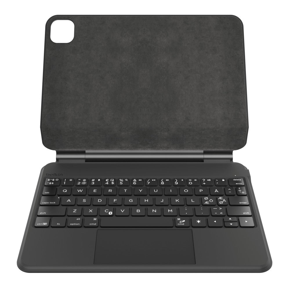 Belkin Pro Clavier iPad avec support magnétique, Touches tactiles multipoints rétroéclairées, Emplacement Apple Pencil, Clavier sans fil AZERTY pour iPad Pro M4 11 po