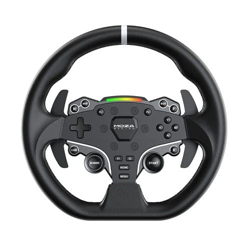 Moza Racing Pack R5 Racing Simulator Bundle pour PC - Inclus Volant de Course, Base de Volant et Pédales