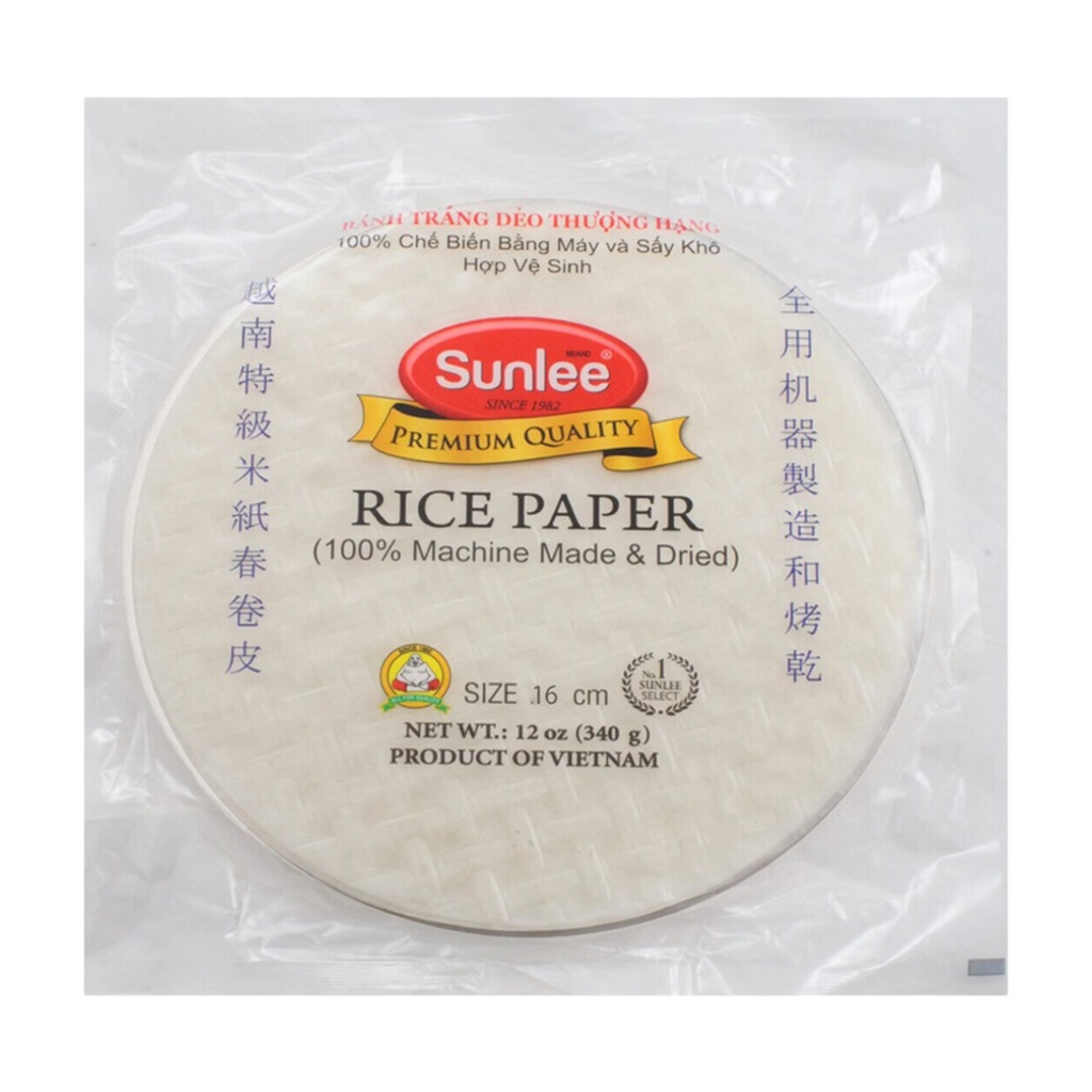 Sunlee Feuilles de riz rondes - Diamètre 16 cm