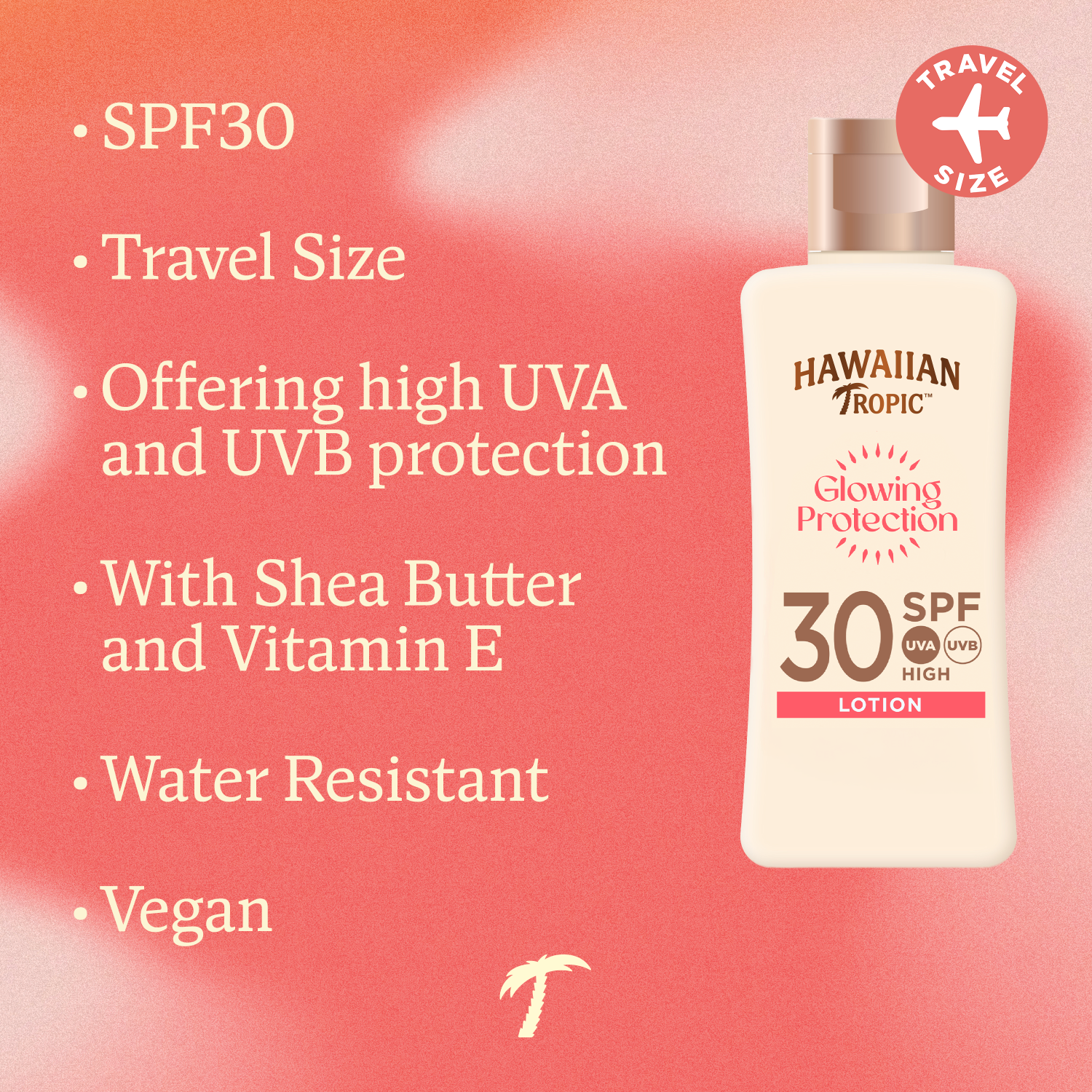Hawaiian Tropic Lotion solaire satinée mini FPS 30 75 ml