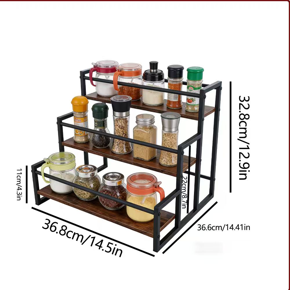 SRD Étagère de comptoir à étages pour sirop et condiments - 1 pièce