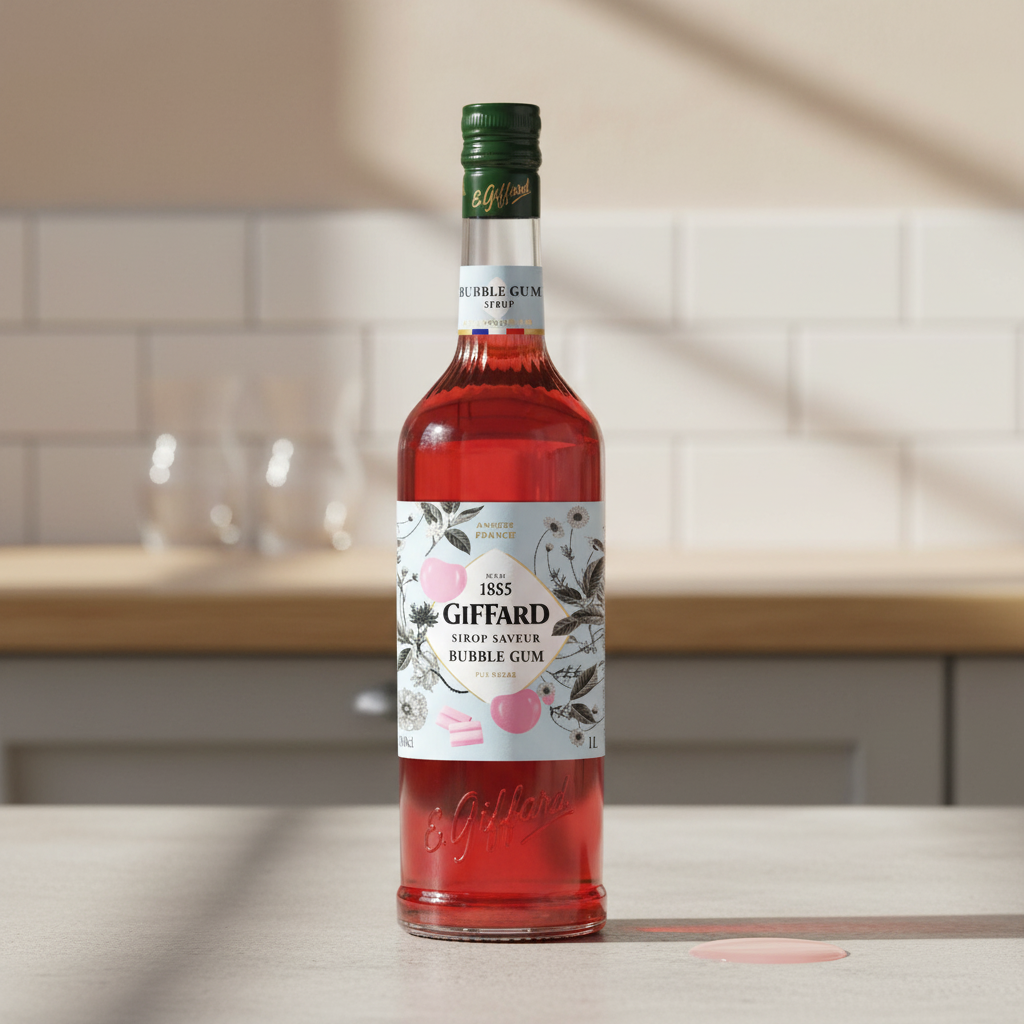 GIFFARD Sirop saveur bubble gum pur sucre - 1 L
