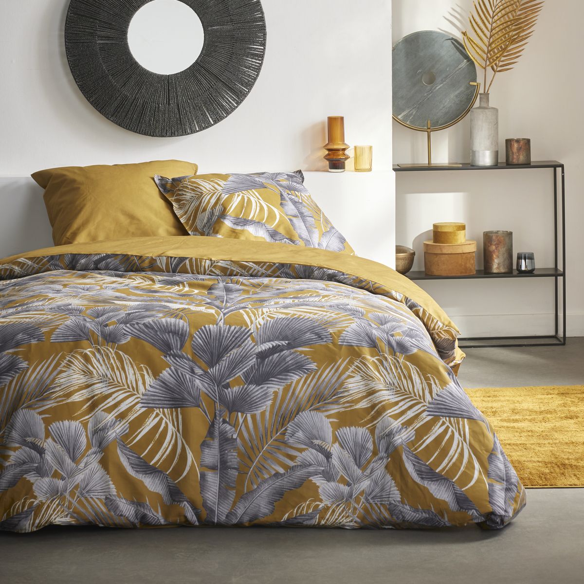 TODAY Couvre-lit pour lit double en coton 57 fils, Soleil, 0,3