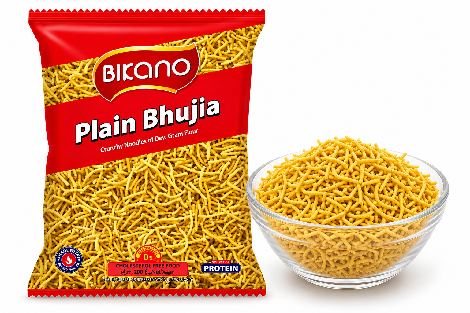 Bikano Bhujia de Bikaner nouilles croquantes de haricot matki 200 g