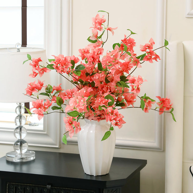 5 pièces 29,52 in / 74,98 cm Fleurs artificielles de bougainvillier branches de faux bougainvillier lianes de fleurs artificielles pour maison, jardin, mariage, fête