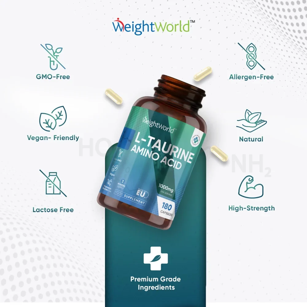 WeightWorld L - Taurine 1000 mg 180 gélules