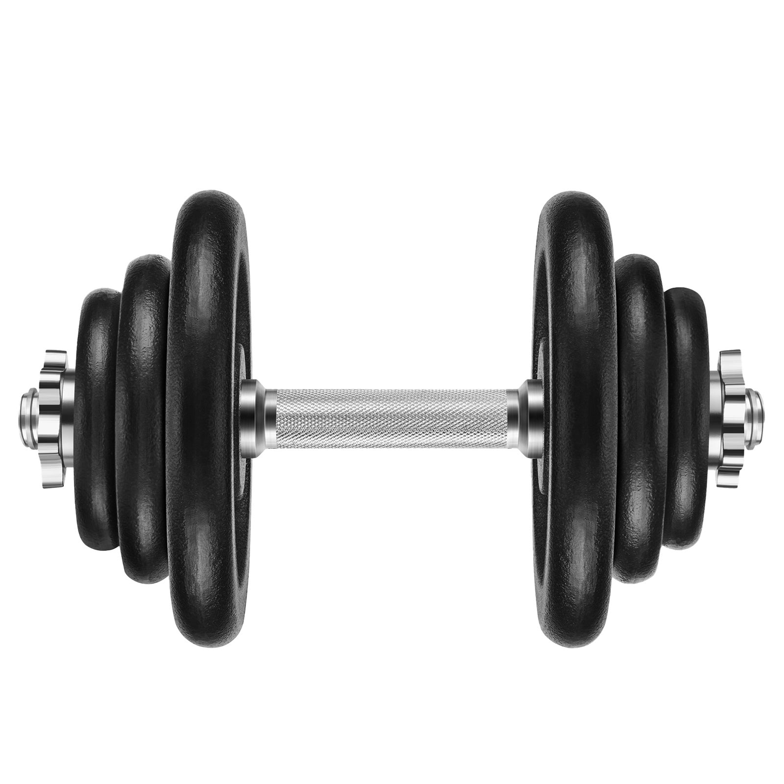 JOYFURNOSHaltères en fonte, disques de poids 20 kg, réglables pour entraînement hommes femmes, Noir
