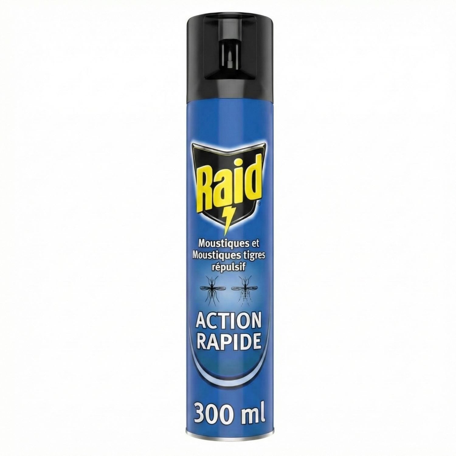 Raid Spray répulsif anti-moustiques sans parfum, usage intérieur, protection jusqu'à 4 heures, 300 ml