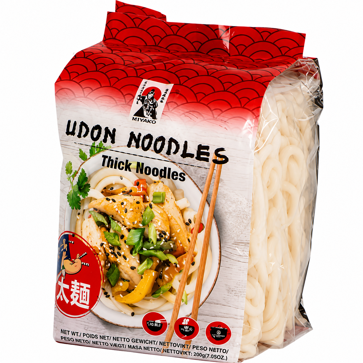 Miyamoto Nouilles Udon Épaisses 4 x 200 g