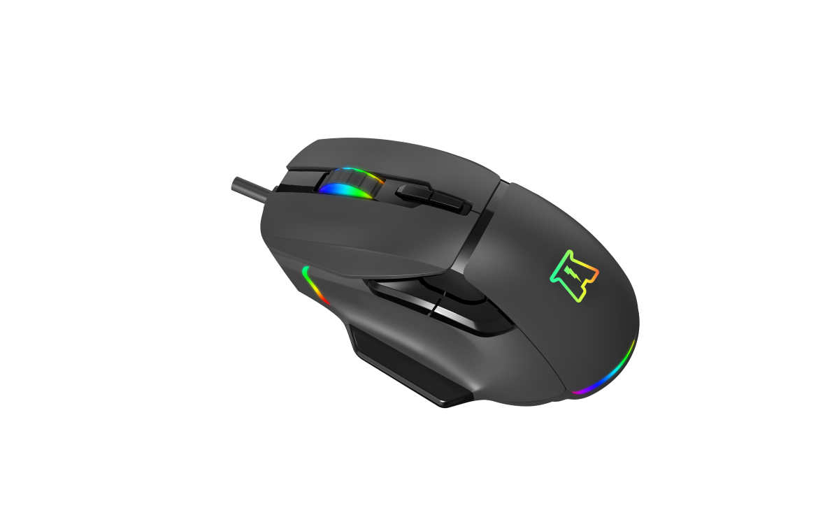 Akuma souris gaming otaku m05 12800 dpi rgb programmable noir