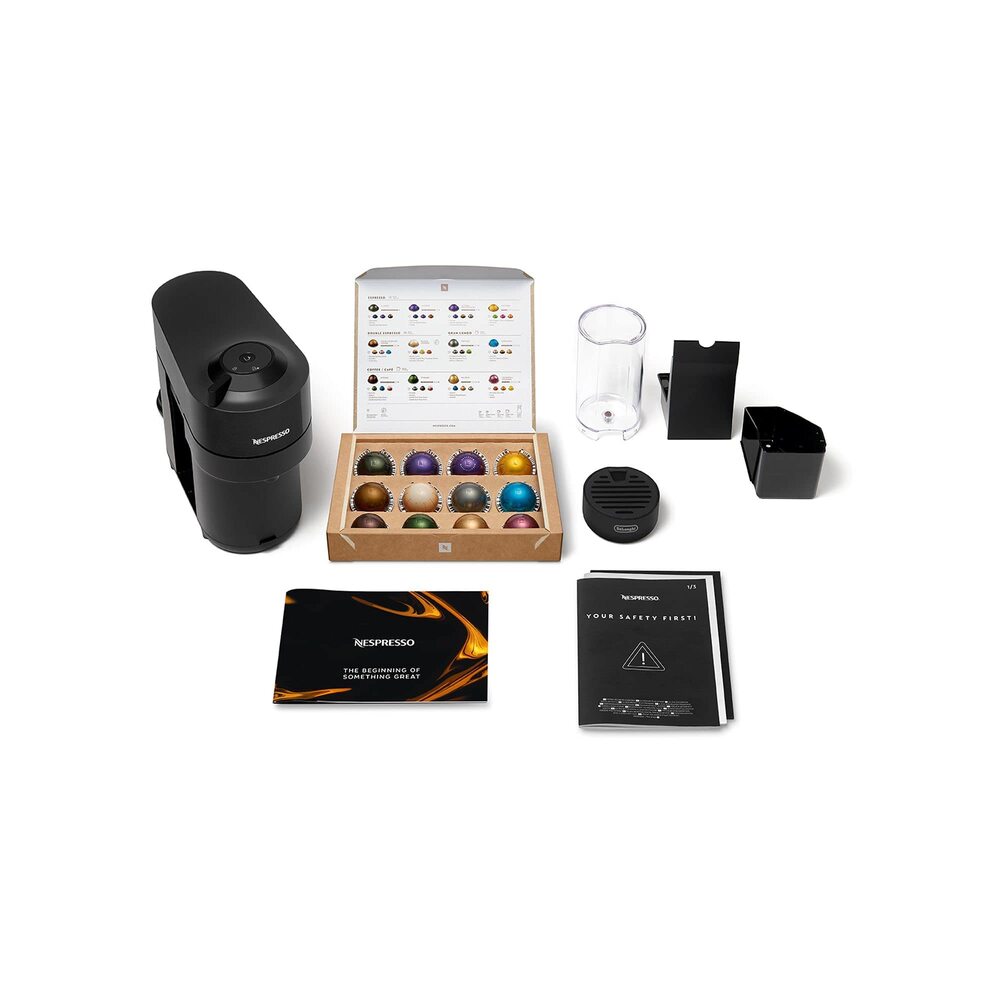Nespresso Vertuo ENV90.B Vertuo Pop, Machine à café et expresso compacte à dosettes, Machine à dosettes de café pour capsules Vertuo, 0,6 litre - Noir