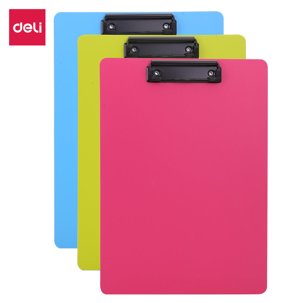 Deli Tablette d'écriture, Tablette de bureau, A4, Lot de 3