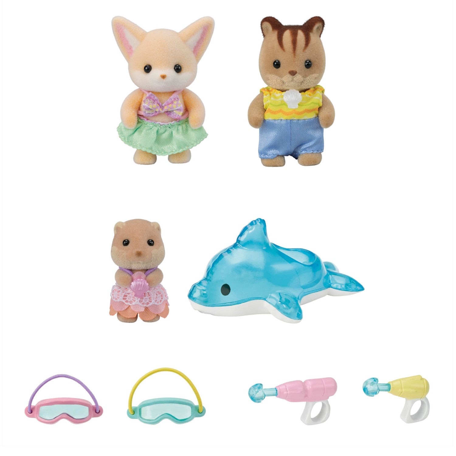 Sylvanian Families Nursery Friends - Trio de Figurines Bébés Ensemble de Jeu Amusant à la Piscine