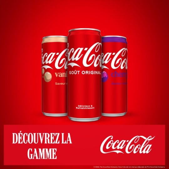 Coca-Cola Goût Original Canettes Sleek 6 x 330 ml