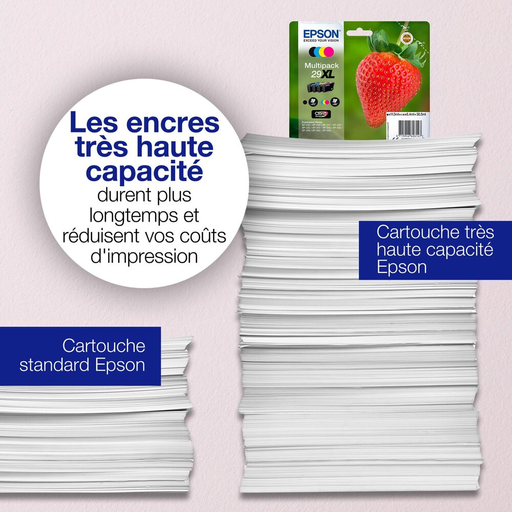 Epson Cartouche d’encre noire 29 Claria Home Fraise, Pack simple