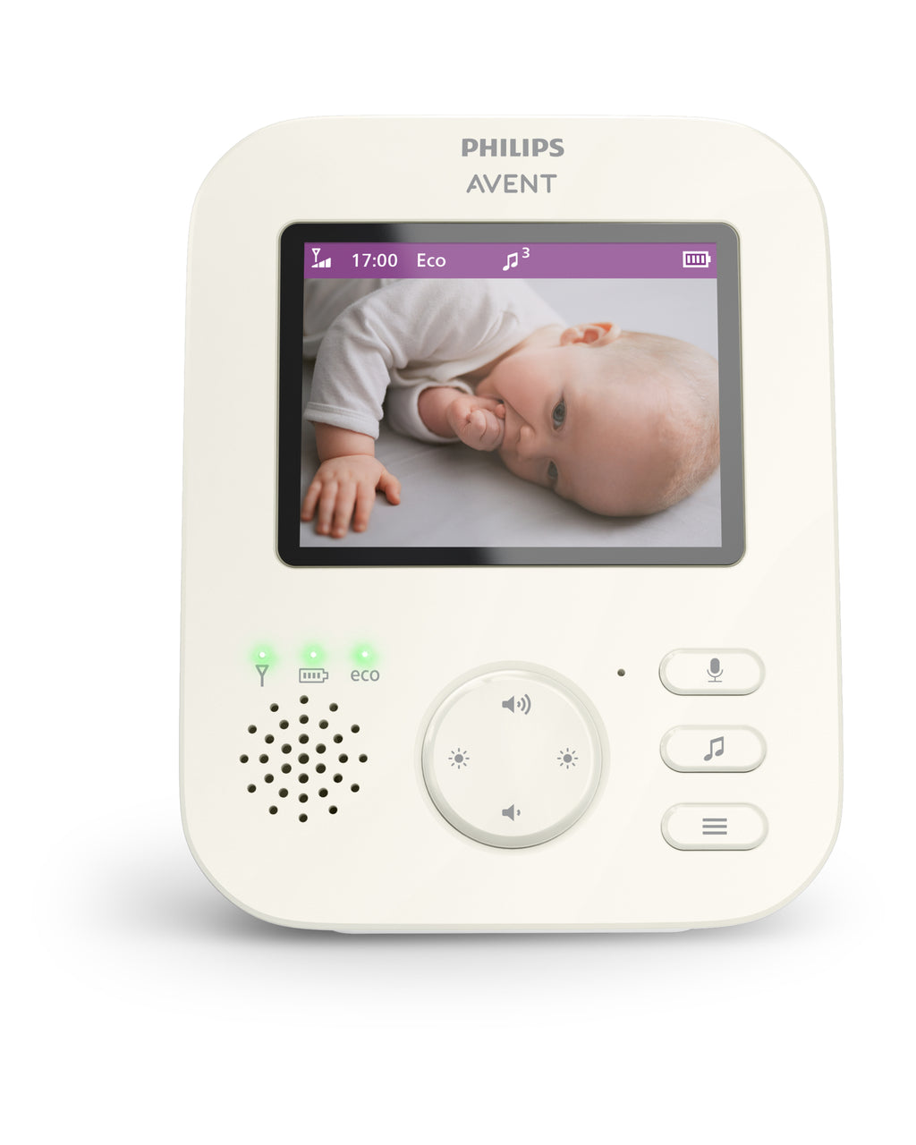 Philips Avent SCD882/26 Babyphone caméra - caméra vidéo, vision nocturne, audio bidirectionnel, connexion privée et sécurisée, mode éco - Blanc