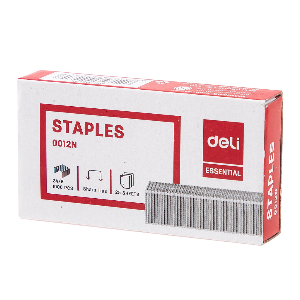 Deli Agrafes standard fournitures de bureau 10 boîtes