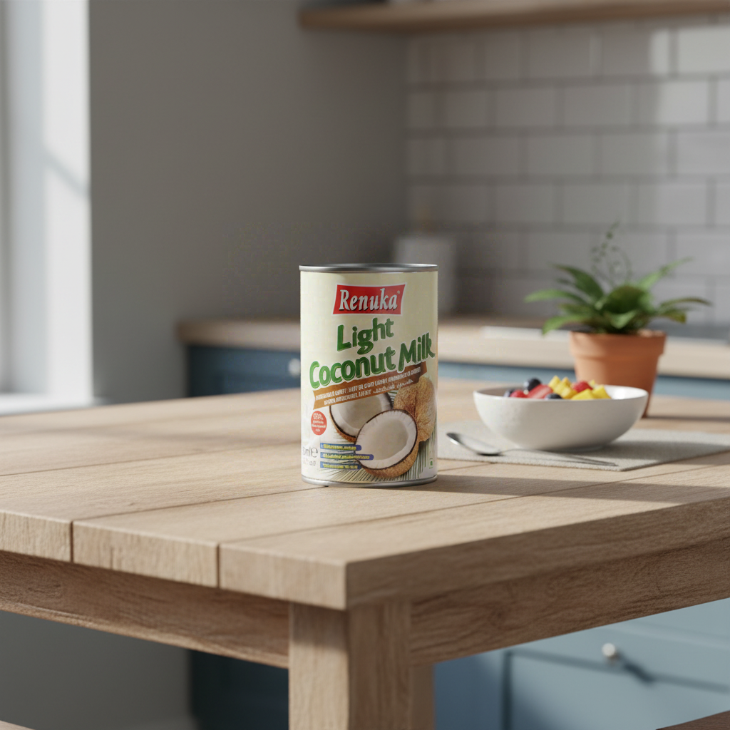Renuka Lait de coco allégé 9 % boîte 400 ml