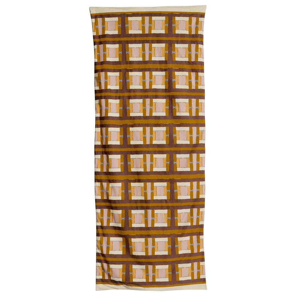 VIVARAISE Edredon imprimé Taho cuivre - 85 x 200 cm
