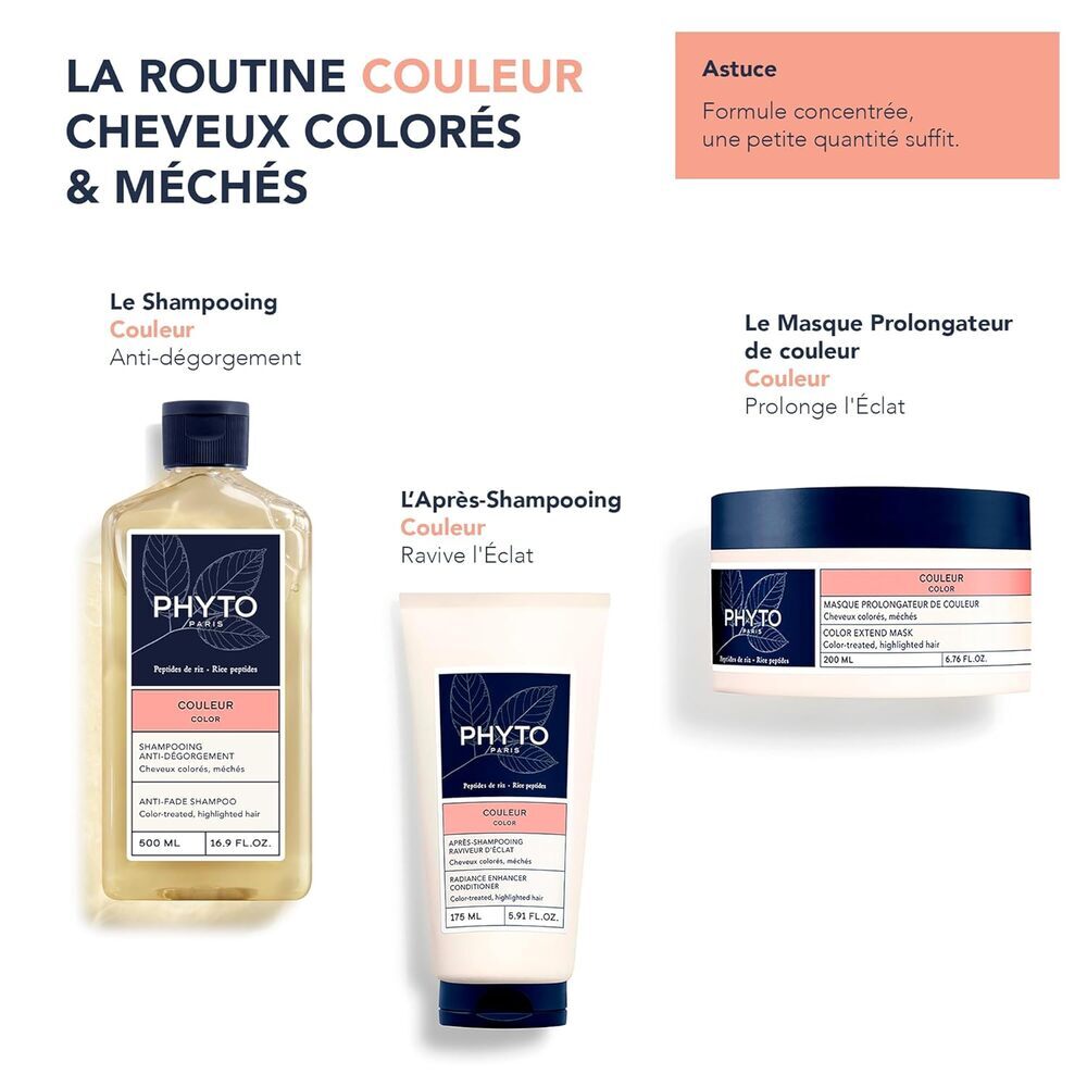 PHYTO Shampoing anti-dégorgement Couleur 500 ml