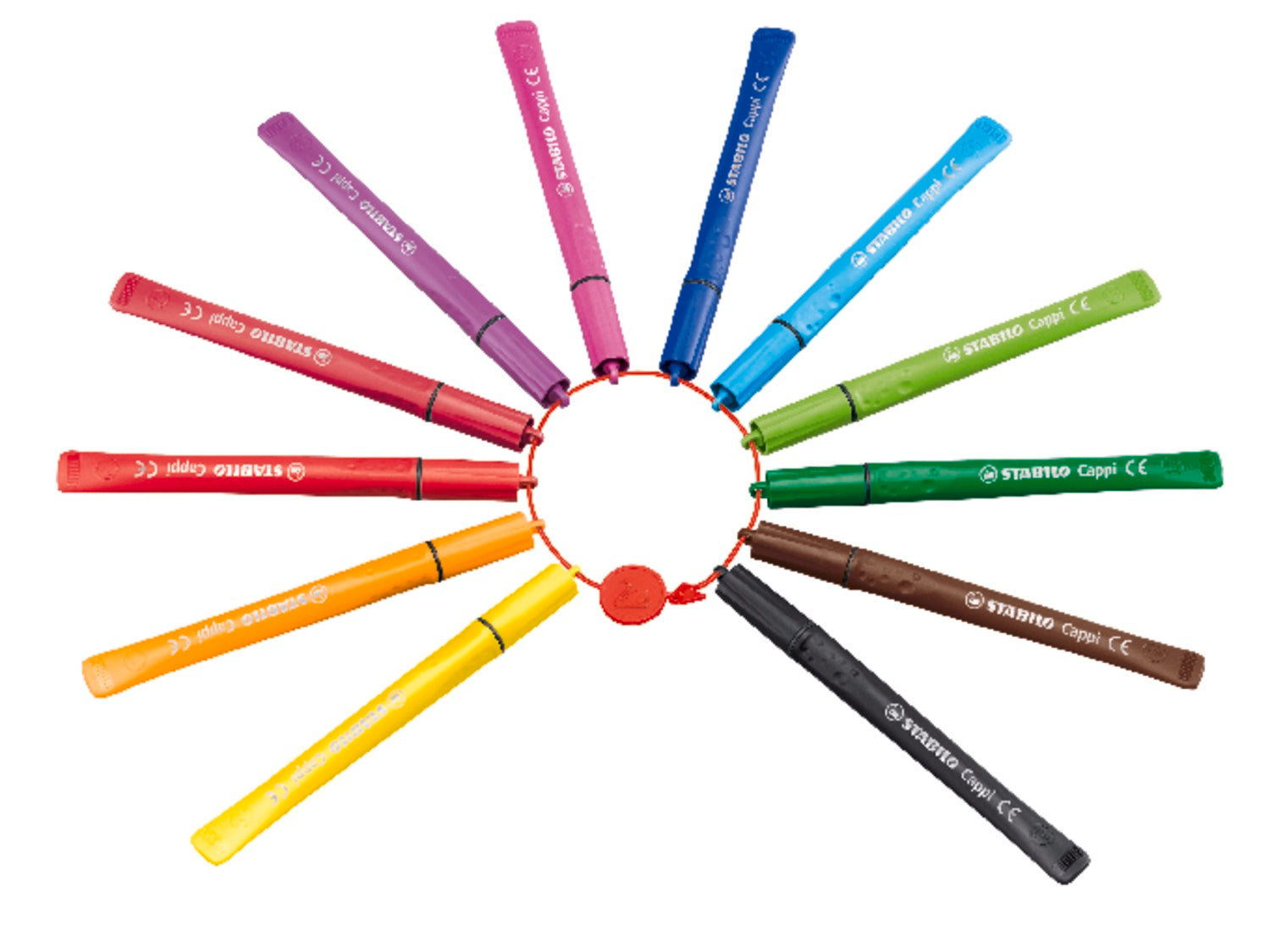STABILO Cappi Boîte en carton avec 12 couleurs assorties