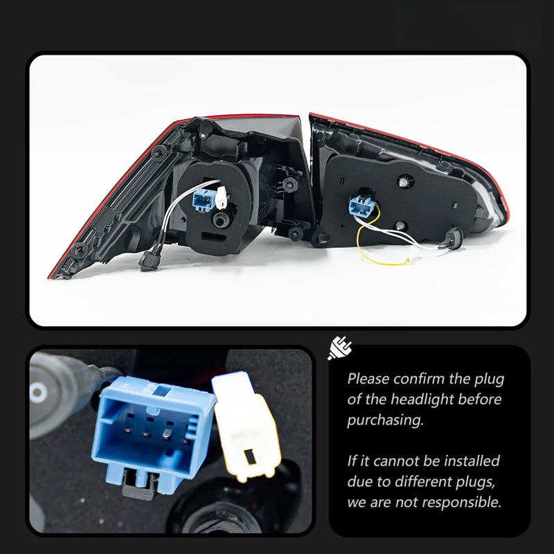 TYPY Feu arrière de voiture pour VW Golf 7 (MK7/Golf 7.5) TSI TDI 2013-2019, projecteur LED, DRL (Daytime Running Light), accessoires auto, ne convient pas au GTI