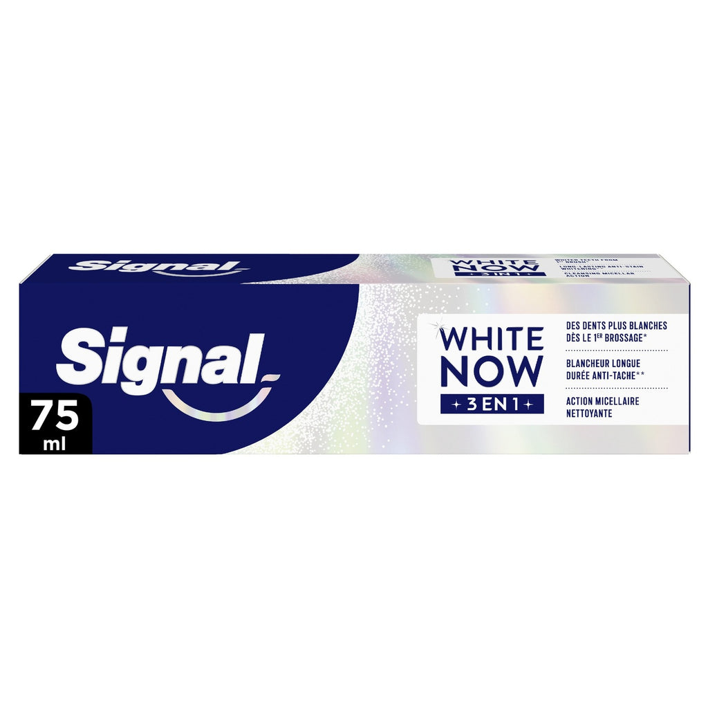 Signal Dentifrice White Now 3-en-1 Blancheur, 75 ml