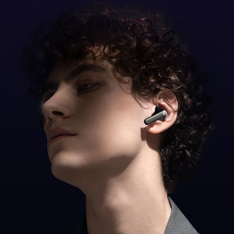 VoxorAI XH12 Casque de traduction IA noir, traduction en temps réel, prise en charge de 150 chinois, casque Bluetooth de jeu tendance pour études, voyages, affaires