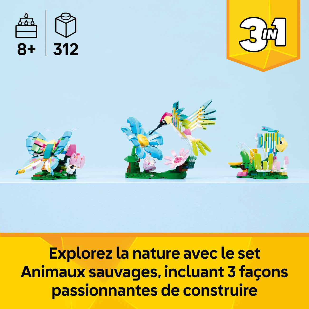 LEGO Creator 31384 Animaux sauvages : le colibri coloré